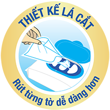 khăn ướt trẻ em với thiết kế lá cắt