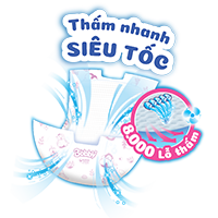 miếng lót sơ sinh 8000 lỗ thấm