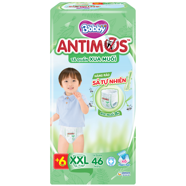 Tã Quần Xua Muỗi Bobby Antimos XXL